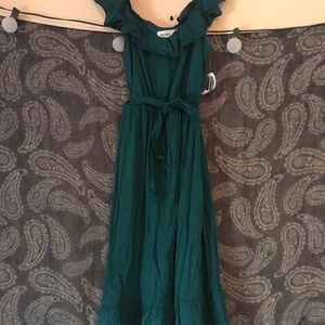 Midi Flurry Turquoise Dress
